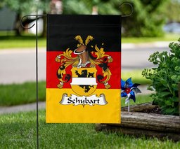 ScotsTee Shop Germans Schubart Coat of Arms on Germany Flag Garden Flag/ House Flag