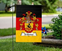 ScotsTee Shop Germans Volmer Coat of Arms on Germany Flag Garden Flag/ House Flag