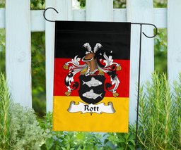 ScotsTee Shop Germans Rott Coat of Arms on Germany Flag Garden Flag/ House Flag