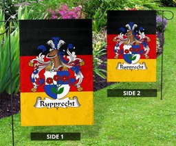 ScotsTee Shop Germans Rupprecht Coat of Arms on Germany Flag Garden Flag/ House Flag