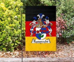 ScotsTee Shop Germans Rupprecht Coat of Arms on Germany Flag Garden Flag/ House Flag