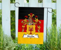 ScotsTee Shop Germans Krebs Coat of Arms on Germany Flag Garden Flag/ House Flag