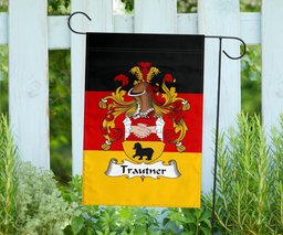 ScotsTee Shop Germans Trautner Coat of Arms on Germany Flag Garden Flag/ House Flag
