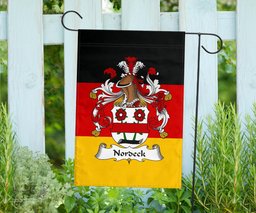 ScotsTee Shop Germans Nordeck Coat of Arms on Germany Flag Garden Flag/ House Flag