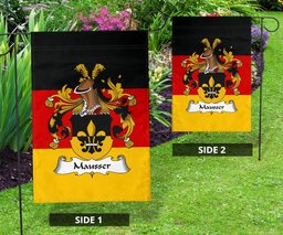 ScotsTee Shop Germans Mausser Coat of Arms on Germany Flag Garden Flag/ House Flag