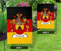 ScotsTee Shop Germans Peternell Coat of Arms on Germany Flag Garden Flag/ House Flag
