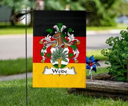 ScotsTee Shop Germans Weide Coat of Arms on Germany Flag Garden Flag/ House Flag