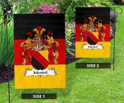 ScotsTee Shop Germans Mendel Coat of Arms on Germany Flag Garden Flag/ House Flag