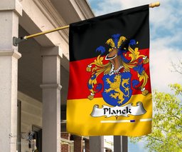 ScotsTee Shop Germans Planck Coat of Arms on Germany Flag Garden Flag/ House Flag