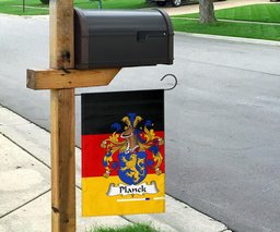 ScotsTee Shop Germans Planck Coat of Arms on Germany Flag Garden Flag/ House Flag