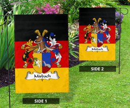 ScotsTee Shop Germans Misbach Coat of Arms on Germany Flag Garden Flag/ House Flag