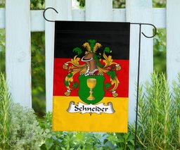 ScotsTee Shop Germans Schneider Coat of Arms on Germany Flag Garden Flag/ House Flag