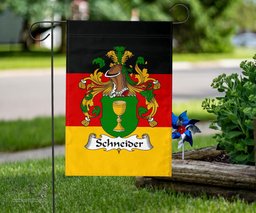ScotsTee Shop Germans Schneider Coat of Arms on Germany Flag Garden Flag/ House Flag