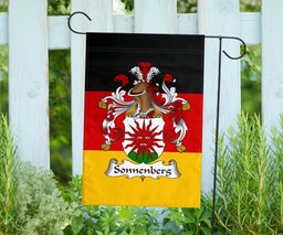 ScotsTee Shop Germans Sonnenberg Coat of Arms on Germany Flag Garden Flag/ House Flag