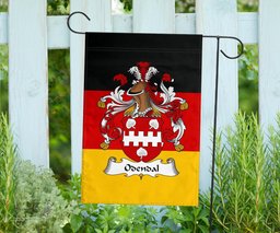 ScotsTee Shop Germans Odendal Coat of Arms on Germany Flag Garden Flag/ House Flag