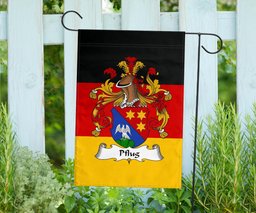 ScotsTee Shop Germans Pflug Coat of Arms on Germany Flag Garden Flag/ House Flag