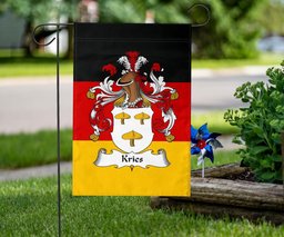 ScotsTee Shop Germans Kries Coat of Arms on Germany Flag Garden Flag/ House Flag