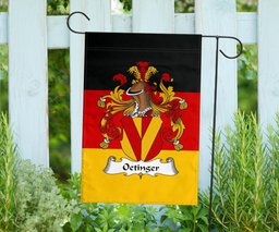 ScotsTee Shop Germans Oetinger Coat of Arms on Germany Flag Garden Flag/ House Flag