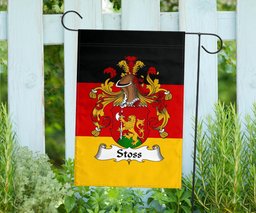 ScotsTee Shop Germans Stoss Coat of Arms on Germany Flag Garden Flag/ House Flag