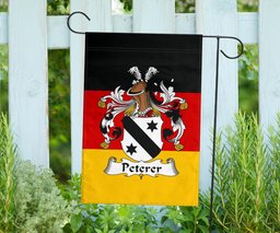 ScotsTee Shop Germans Peterer Coat of Arms on Germany Flag Garden Flag/ House Flag