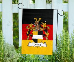 ScotsTee Shop Germans Otting Coat of Arms on Germany Flag Garden Flag/ House Flag