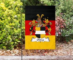 ScotsTee Shop Germans Otting Coat of Arms on Germany Flag Garden Flag/ House Flag