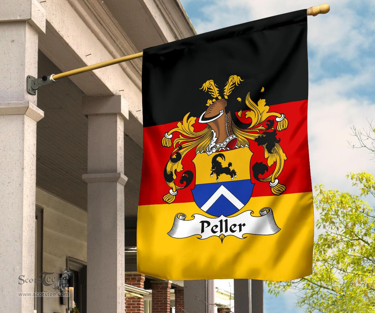 ScotsTee Shop Germans Peller Coat of Arms on Germany Flag Garden Flag/ House Flag