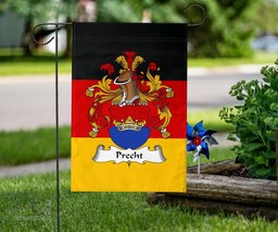 ScotsTee Shop Germans Precht Coat of Arms on Germany Flag Garden Flag/ House Flag