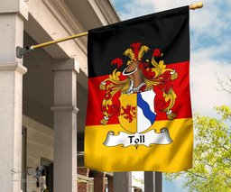 ScotsTee Shop Germans Toll Coat of Arms on Germany Flag Garden Flag/ House Flag