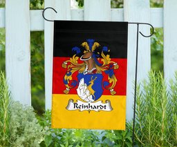 ScotsTee Shop Germans Reinhardt Coat of Arms on Germany Flag Garden Flag/ House Flag