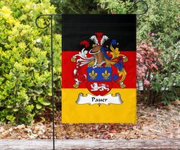 ScotsTee Shop Germans Pauer Coat of Arms on Germany Flag Garden Flag/ House Flag
