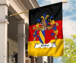 ScotsTee Shop Germans Kluber Coat of Arms on Germany Flag Garden Flag/ House Flag