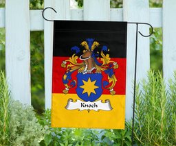 ScotsTee Shop Germans Knoch Coat of Arms on Germany Flag Garden Flag/ House Flag