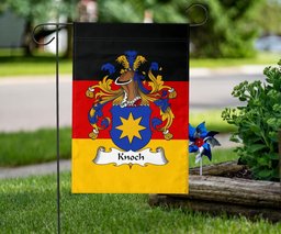 ScotsTee Shop Germans Knoch Coat of Arms on Germany Flag Garden Flag/ House Flag