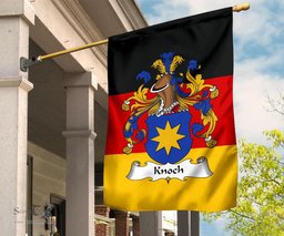 ScotsTee Shop Germans Knoch Coat of Arms on Germany Flag Garden Flag/ House Flag