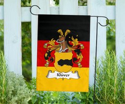 ScotsTee Shop Germans Kluver Coat of Arms on Germany Flag Garden Flag/ House Flag