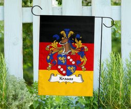 ScotsTee Shop Germans Krauss Coat of Arms on Germany Flag Garden Flag/ House Flag