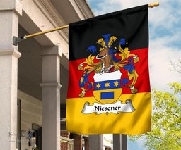 ScotsTee Shop Germans Niesener Coat of Arms on Germany Flag Garden Flag/ House Flag