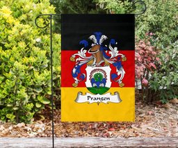 ScotsTee Shop Germans Prangen Coat of Arms on Germany Flag Garden Flag/ House Flag
