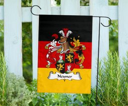 ScotsTee Shop Germans Neuner Coat of Arms on Germany Flag Garden Flag/ House Flag