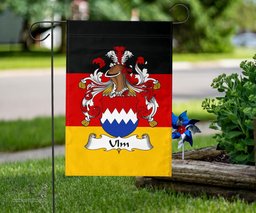 ScotsTee Shop Germans Ulm Coat of Arms on Germany Flag Garden Flag/ House Flag