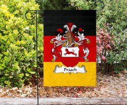 ScotsTee Shop Germans Prasch Coat of Arms on Germany Flag Garden Flag/ House Flag
