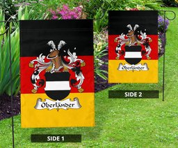ScotsTee Shop Germans Oberlander Coat of Arms on Germany Flag Garden Flag/ House Flag