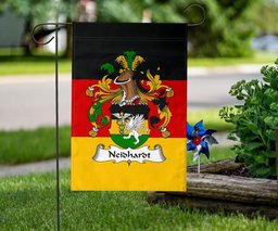 ScotsTee Shop Germans Neidhardt Coat of Arms on Germany Flag Garden Flag/ House Flag