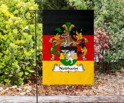 ScotsTee Shop Germans Neidhardt Coat of Arms on Germany Flag Garden Flag/ House Flag