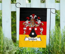 ScotsTee Shop Germans Linder Coat of Arms on Germany Flag Garden Flag/ House Flag