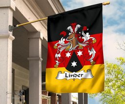 ScotsTee Shop Germans Linder Coat of Arms on Germany Flag Garden Flag/ House Flag