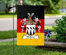 ScotsTee Shop Germans Waldner Coat of Arms on Germany Flag Garden Flag/ House Flag