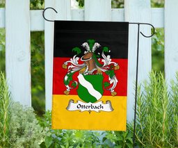 ScotsTee Shop Germans Otterbach Coat of Arms on Germany Flag Garden Flag/ House Flag