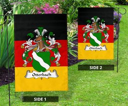ScotsTee Shop Germans Otterbach Coat of Arms on Germany Flag Garden Flag/ House Flag